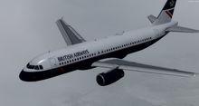 Airbus A320 232 Британские авиалинии Landor FSX P3D 8