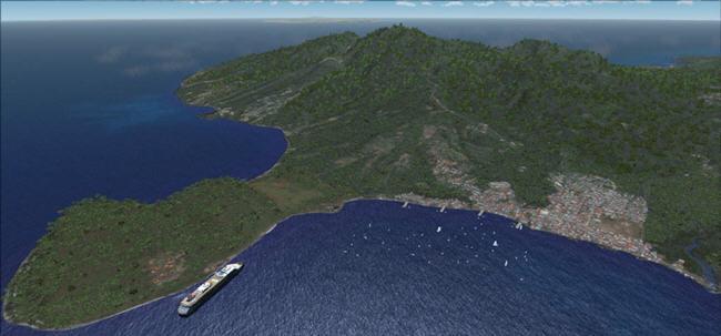 Udsigt over Dominica