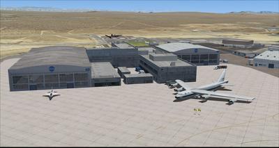 Fotoreal KEDW base aeronautica Edwards FSX P3D 24