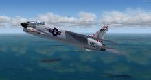 F 8 købte korsfarer FSX P3D 8