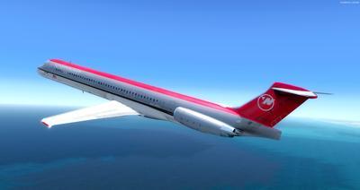 McDonnell Douglas MD 80 -sarjan monivärinen FSX P3D 32