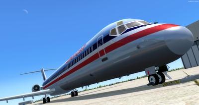 McDonnell Douglas MD 80 -sarjan monivärinen FSX P3D 7