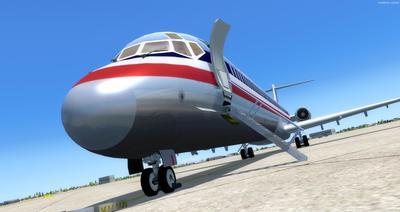 McDonnell Douglas MD 80 -sarjan monivärinen FSX P3D 8