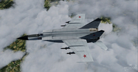 ミコヤン・グレビッチ MiG 25 フォックスバット マルチカラーリング FSX P3D 12