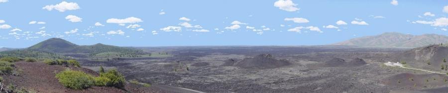 Craters of the Moon National Monument från Inferno Cone