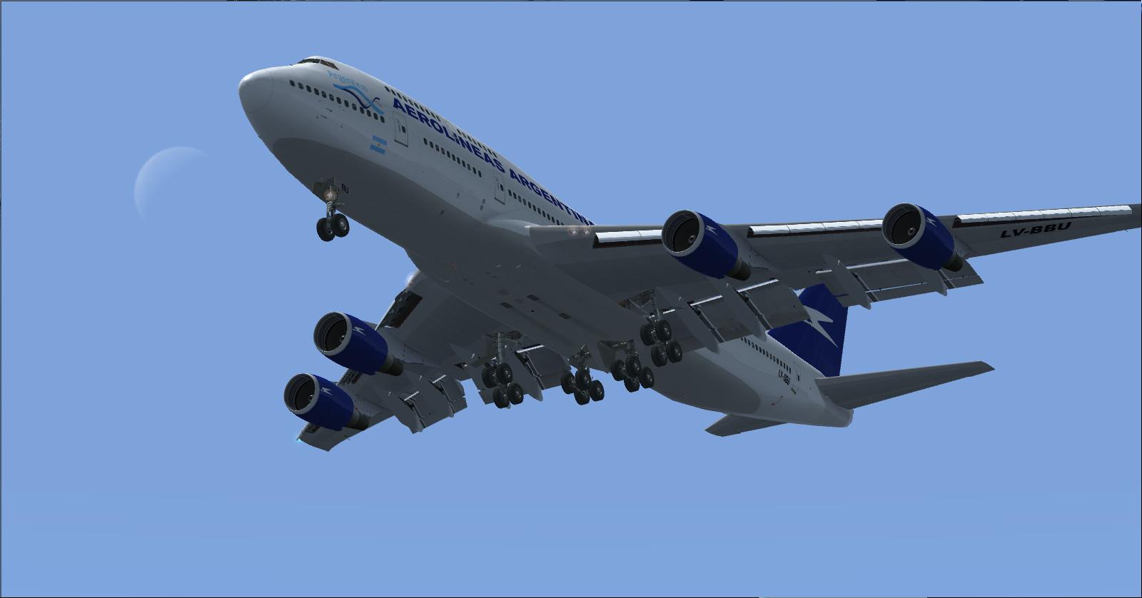 Boeing 747-400アルゼンチン航空 FSX -ダウンロード